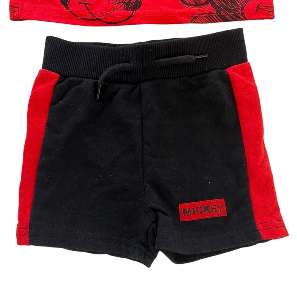 Red Mickey Mouse Disney Junior Two Piece Toddler Outfit 12M - Picture 5 of 7